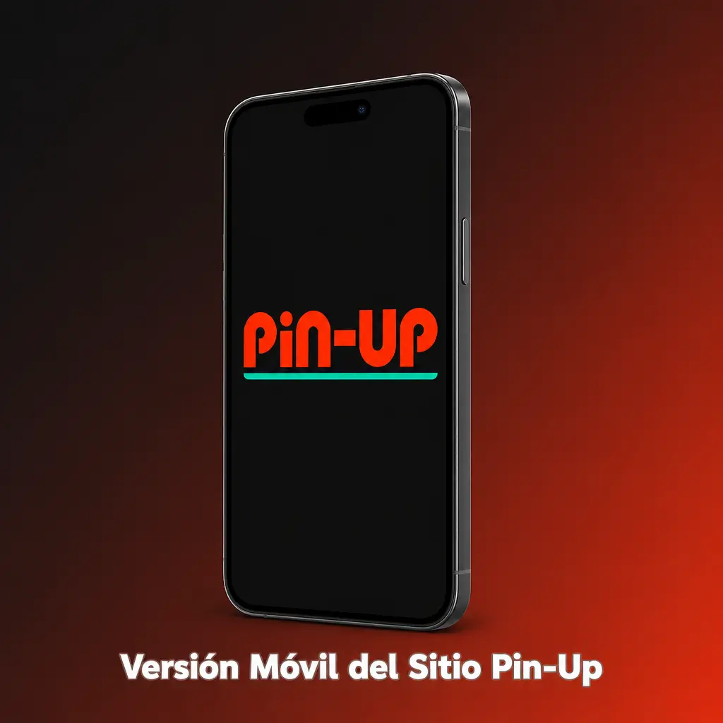 Versión móvil del sitio Pin-Up en un smartphone